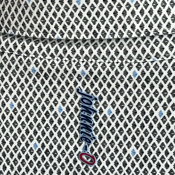 johnnie-O Linxter Vestal Performance Polo/Golf Shirt - White/Black/Blue - Picture 4 of 10